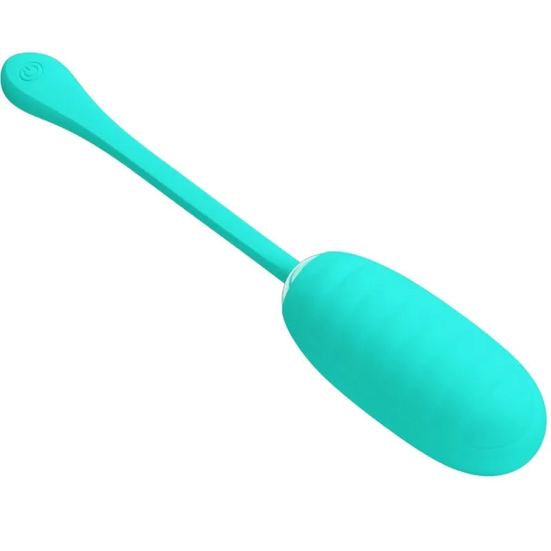 Œuf Vibrant Silicone Vert Aqua Rechargeable