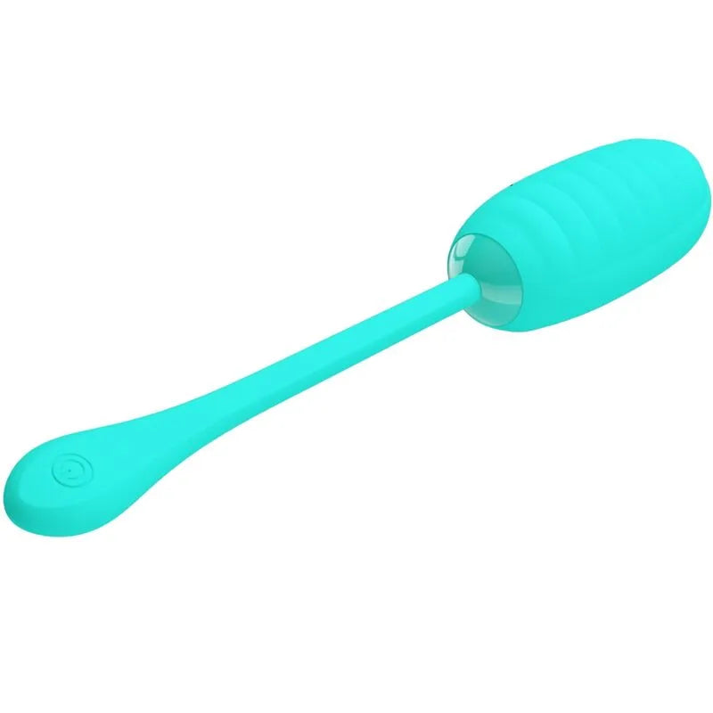 Œuf Vibrant Silicone Vert Aqua Rechargeable