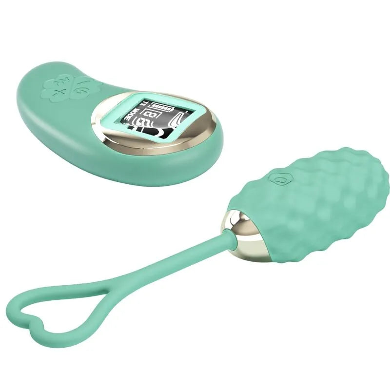 Œuf Vibrant Silicone Vert Télécommande