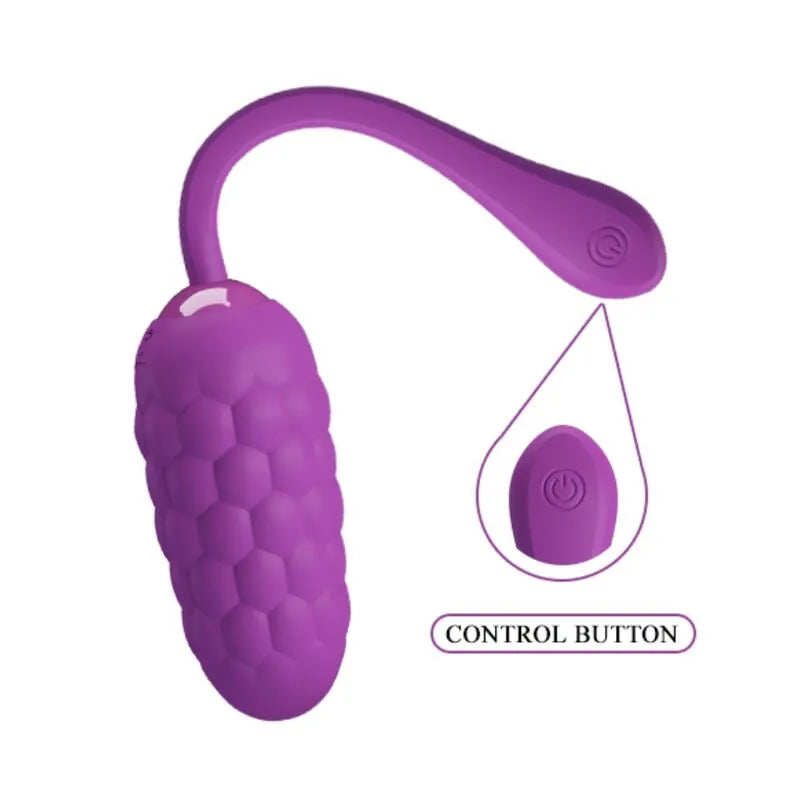 Œuf Vibrant Silicone Violet 12 Fonctions