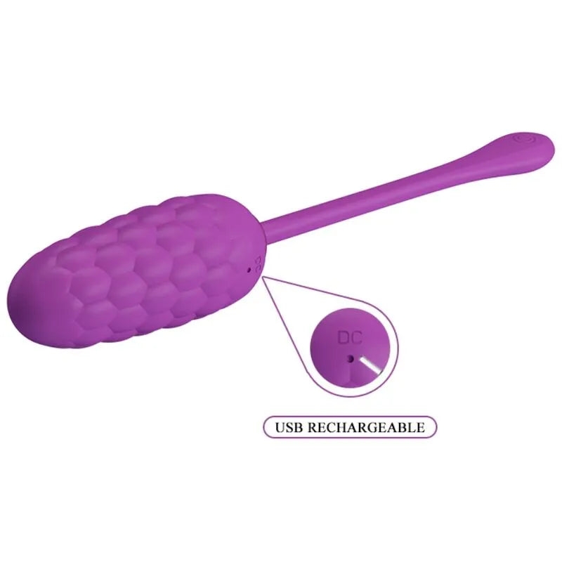 Œuf Vibrant Silicone Violet 12 Fonctions