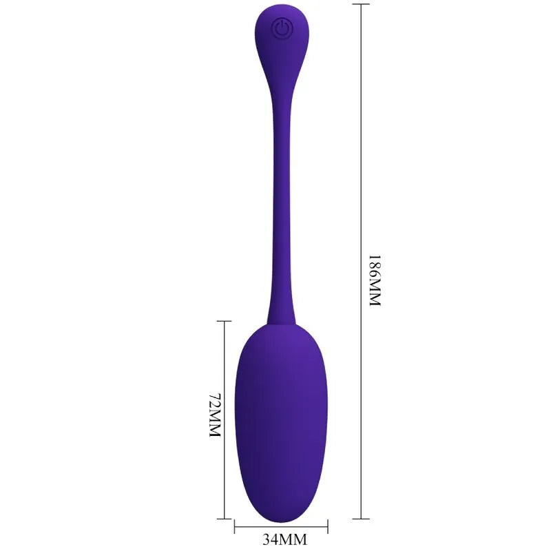 Œuf Vibrant Silicone Violet 12 Fonctions