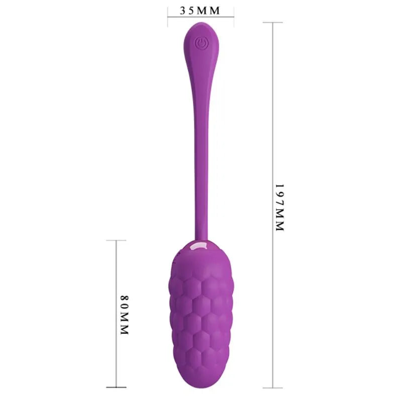 Œuf Vibrant Silicone Violet 12 Fonctions