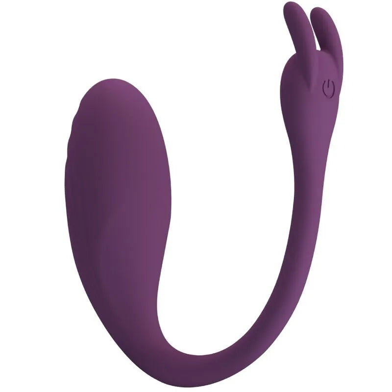Œuf Vibrant Silicone Violet Contrôlé Par Application