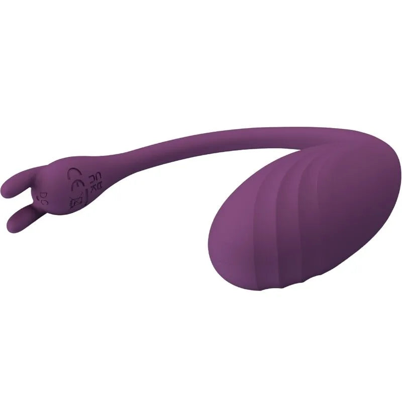 Œuf Vibrant Silicone Violet Contrôlé Par Application