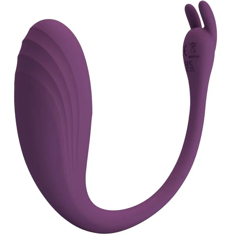Œuf Vibrant Silicone Violet Contrôlé Par Application