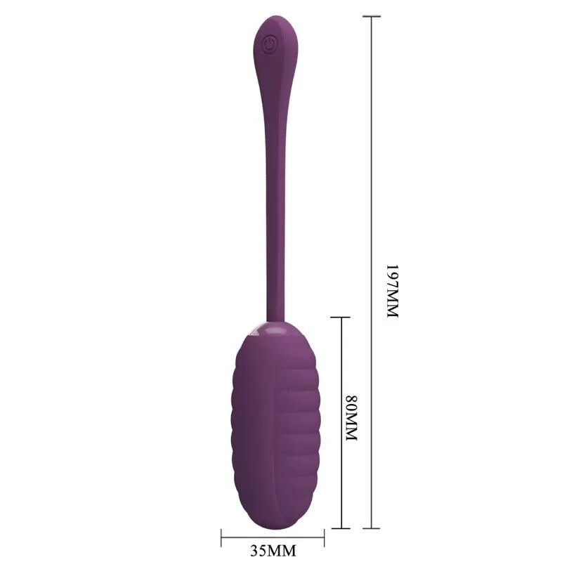 Œuf Vibrant Silicone Violet Contrôle Smartphone