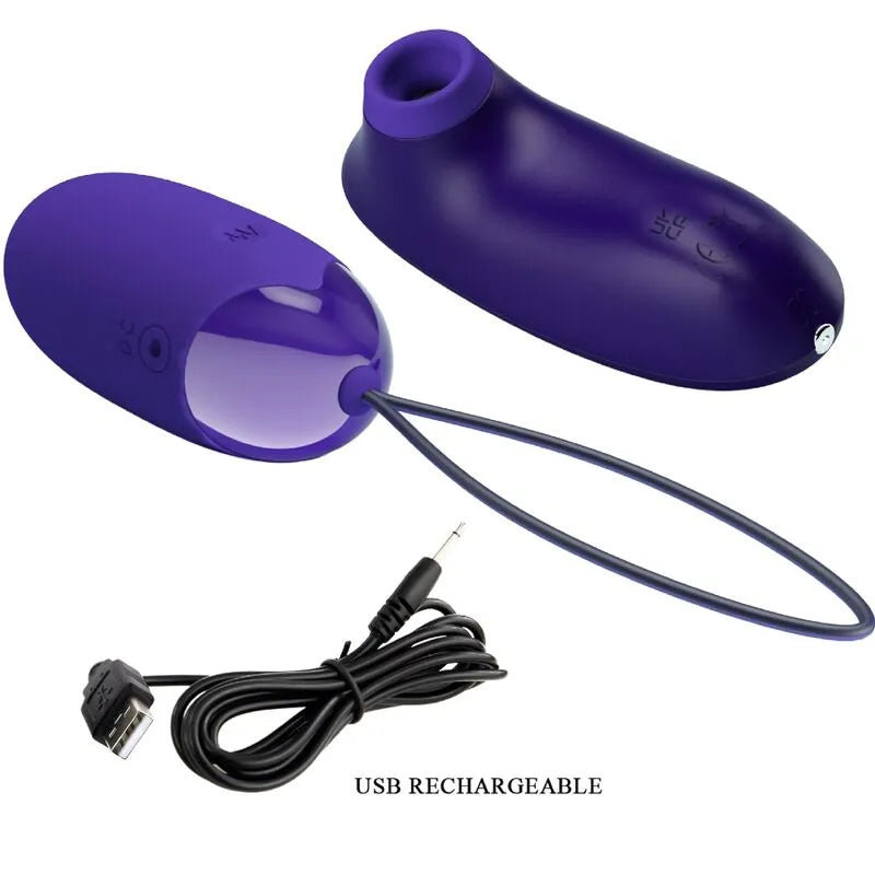 Œuf Vibrant Silicone Violet Rechargeable