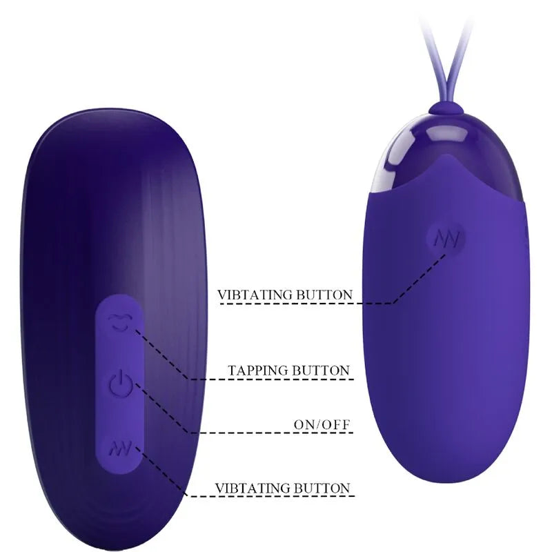 Œuf Vibrant Silicone Violet Rechargeable