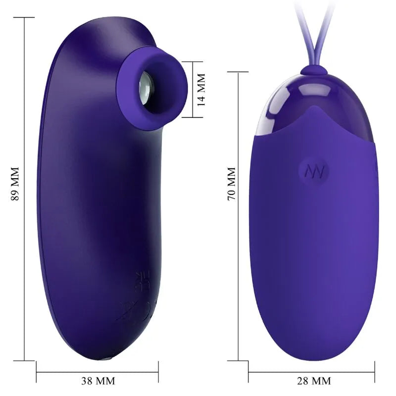 Œuf Vibrant Silicone Violet Rechargeable