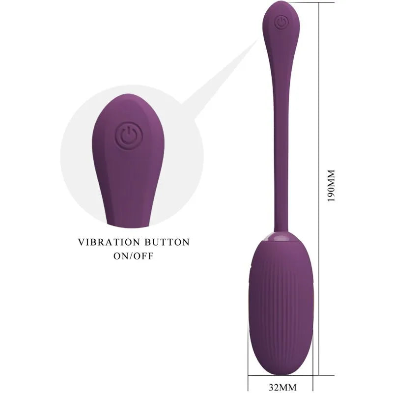 Œuf Vibrant Silicone Violet Rechargeable