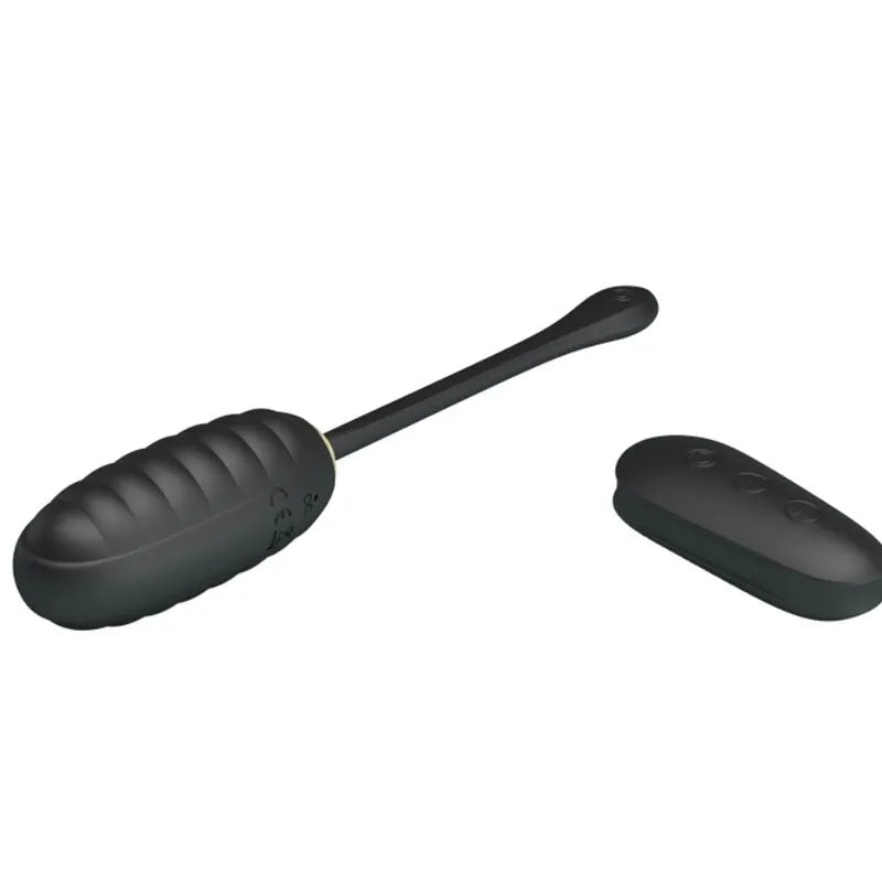 Œuf Vibrant Télécommandé Noir En Silicone