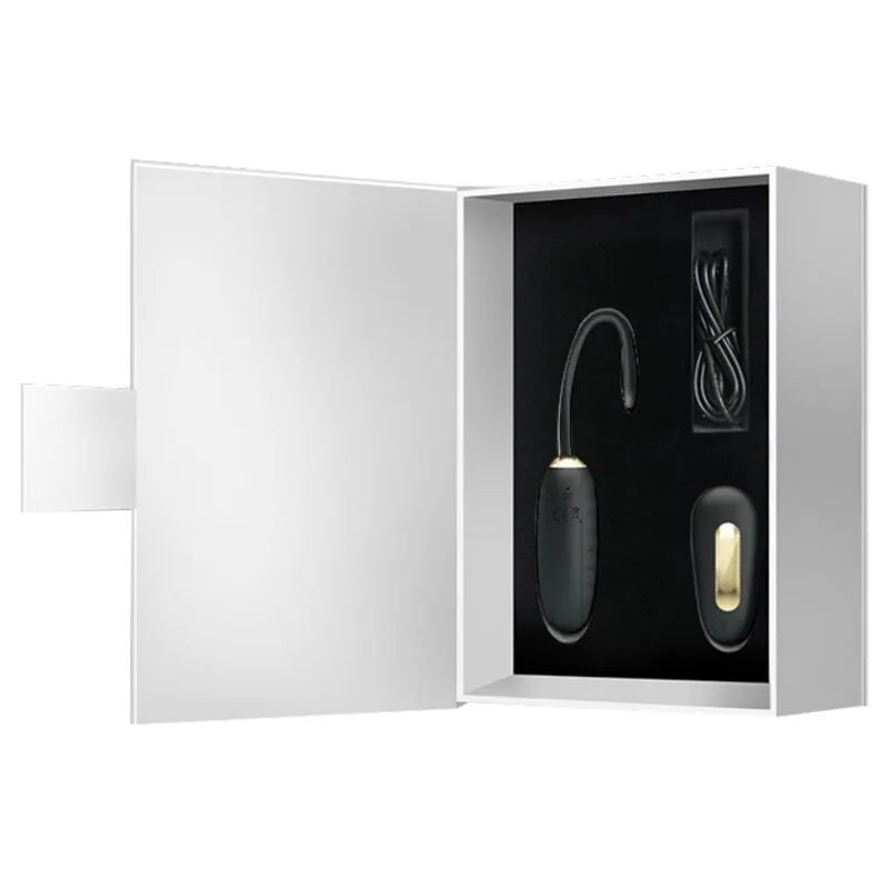 Œuf Vibrant Télécommandé Noir En Silicone