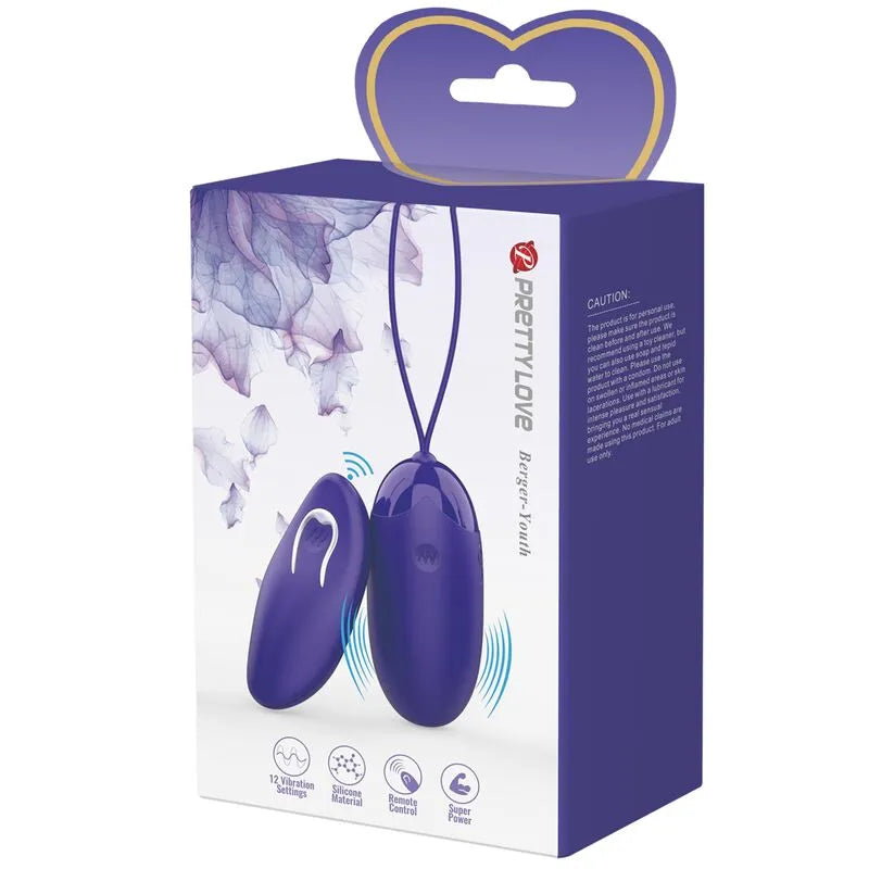 Œuf Vibrant Télécommandé Silicone Violet