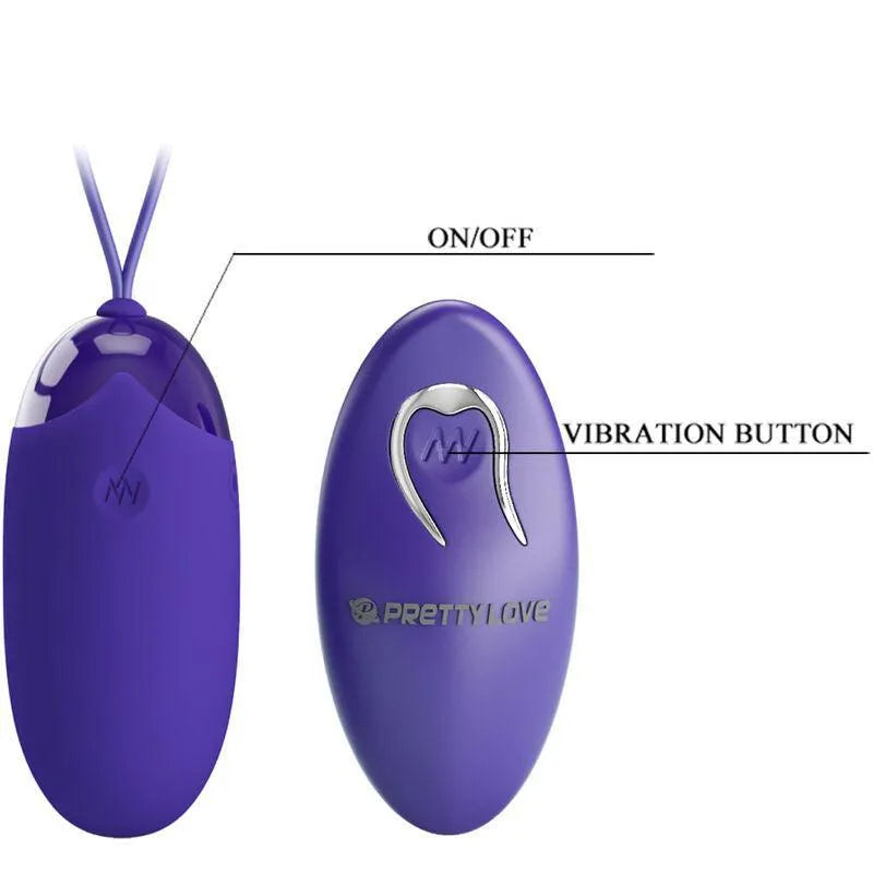 Œuf Vibrant Télécommandé Silicone Violet
