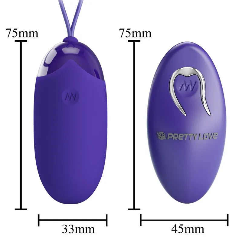 Œuf Vibrant Télécommandé Silicone Violet