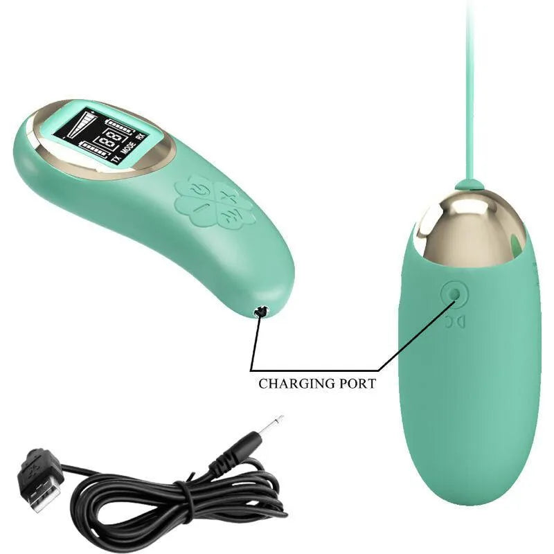Œuf Vibrant Télécommandé Vert Silicone