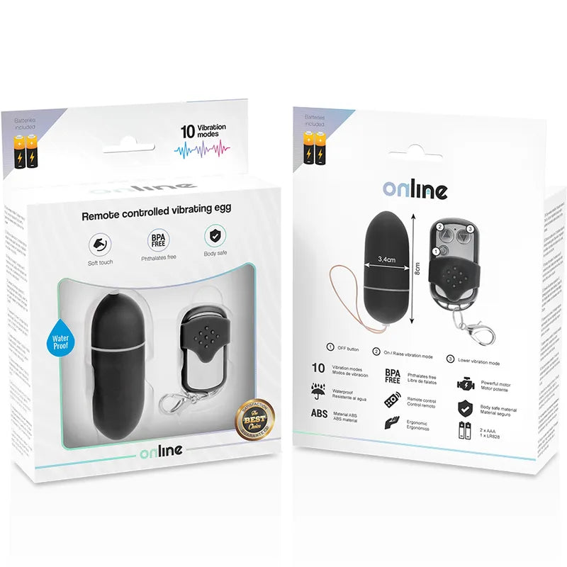 Œuf Vibrant Étanche À Télécommande 10 Modes