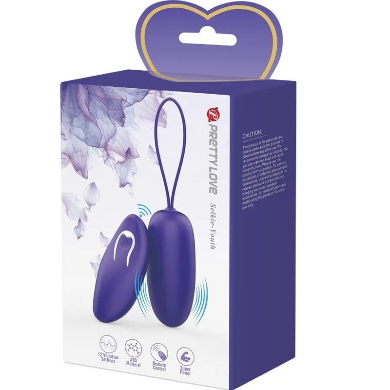 Œuf Vibrant Violet Télécommandé Silicone