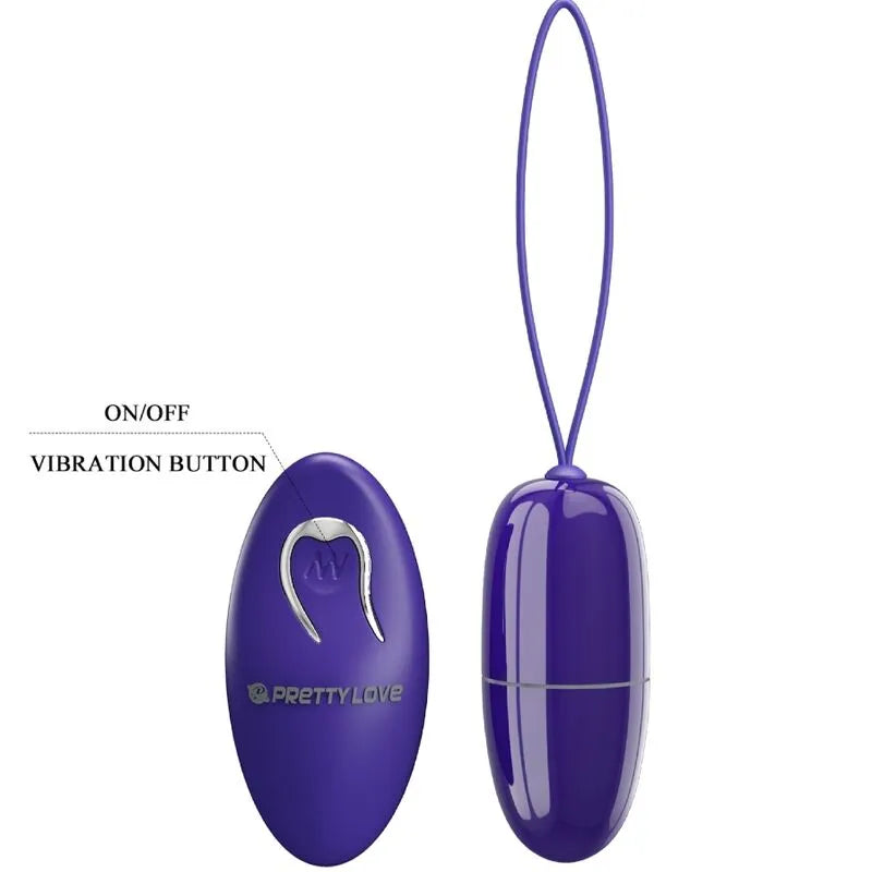 Œuf Vibrant Violet Télécommandé Silicone