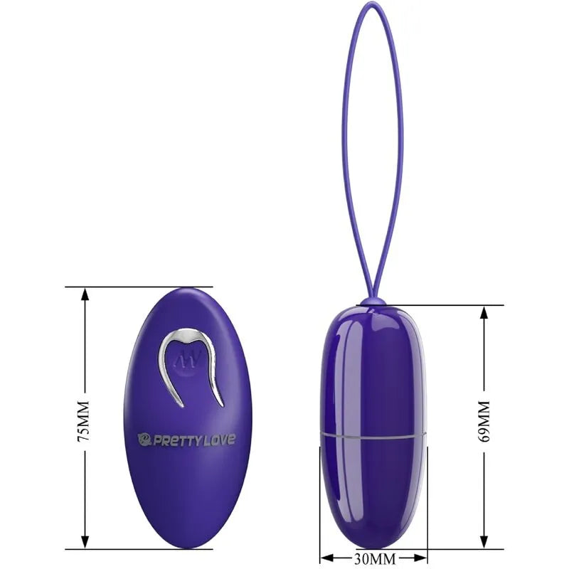 Œuf Vibrant Violet Télécommandé Silicone