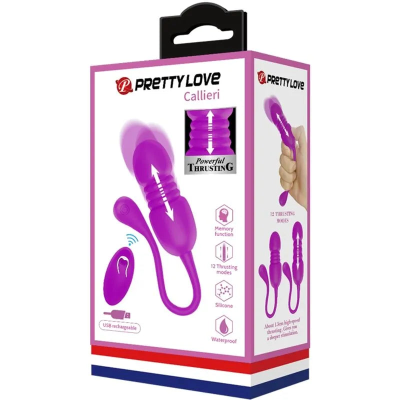 Œuf Vibrant Violet Télécommande Rechargeable Silicone