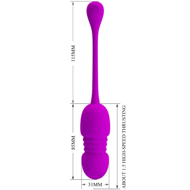 Œuf Vibrant Violet Télécommande Rechargeable Silicone
