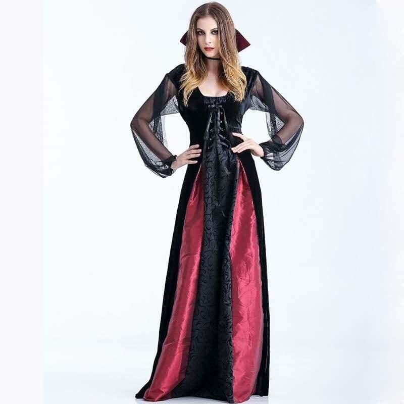 Vampire - Fancy Cosplay Vintage Aristocrat Dress Carnival Costume For Women