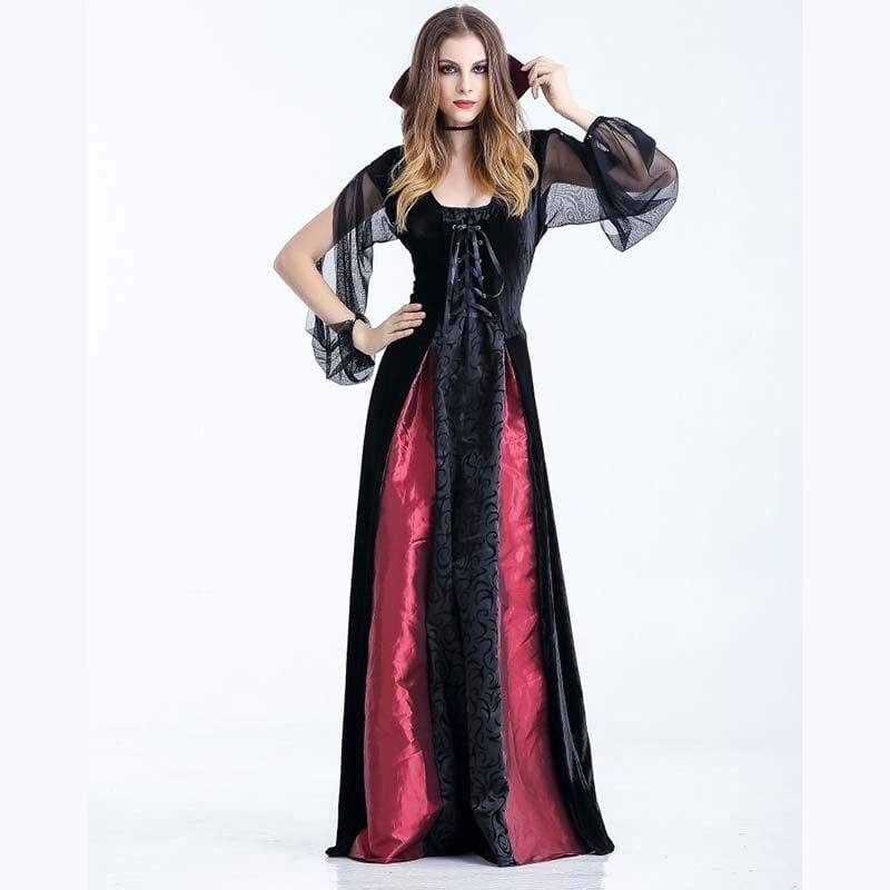 Vampire - Fancy Cosplay Vintage Aristocrat Dress Carnival Costume For Women