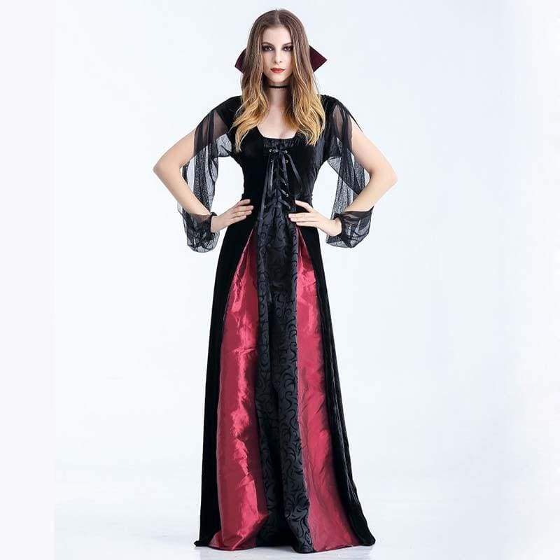 Vampire - Fancy Cosplay Vintage Aristocrat Dress Carnival Costume For Women