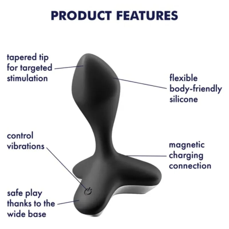 Vibromasseur Anal Silicone Unisexe Étanche