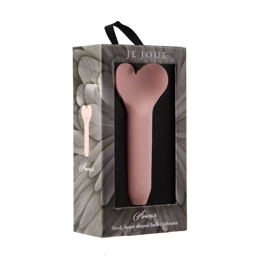 Vibromasseur Bullet Silicone Cœur Étanche Rechargeable