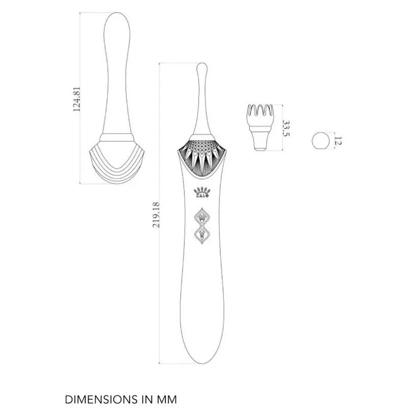 Vibromasseur Chauffant mit Analperlen und Zubehör