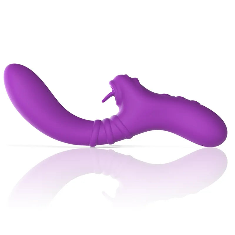 Vibromasseur Clitoris Silicone Flexible imprimé