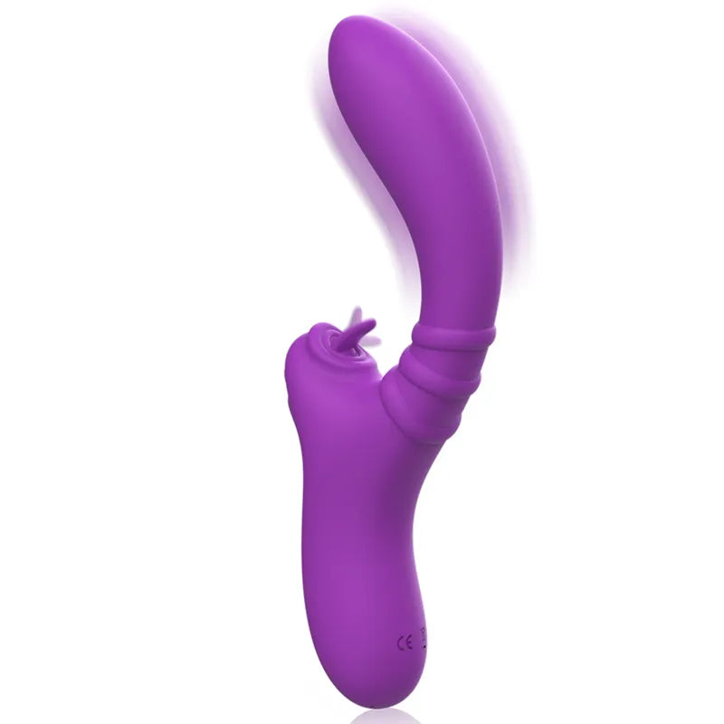 Vibromasseur Clitoris Silicone Flexible imprimé