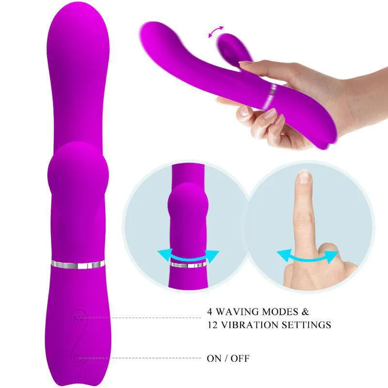 Vibromasseur Clitoridien Silicone Violet Rechargeable