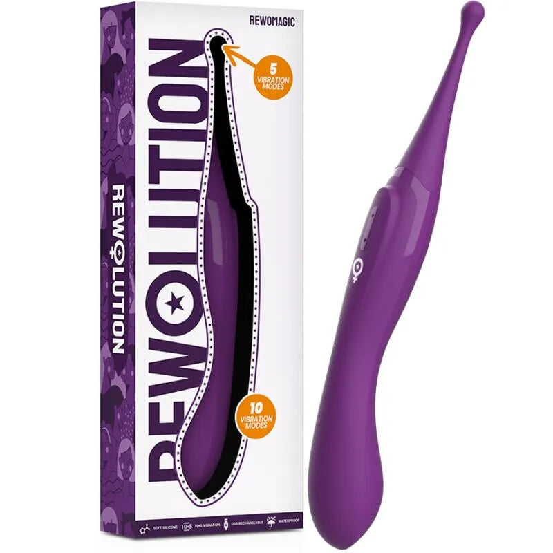 Vibromasseur Clitoridien Étanche Silicone Rechargeable