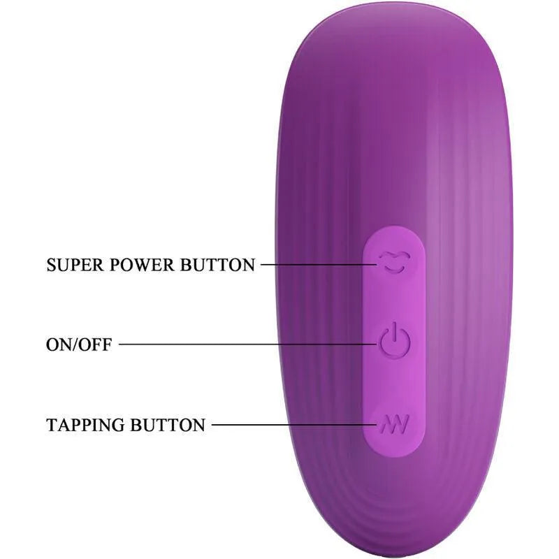 Vibromasseur Clitoridien Violet Silicone Rechargeable