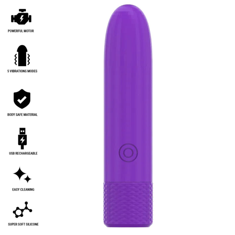 Vibromasseur Compact Silicone Puissant Intense