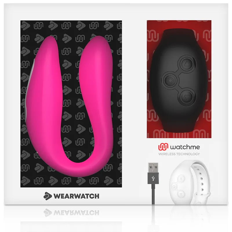 Vibromasseur Couple Silicone Médical Technologie Watchme