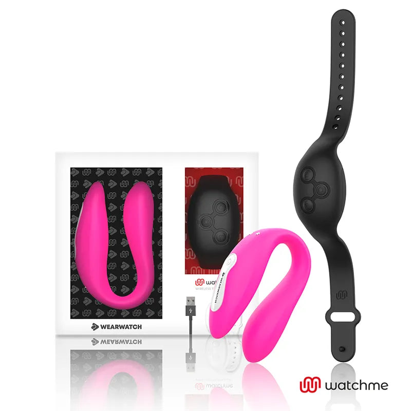 Vibromasseur Couple Silicone Médical Technologie Watchme
