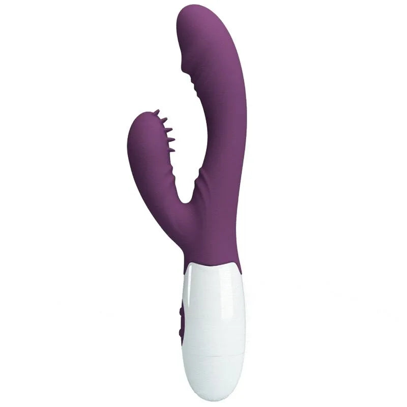Vibromasseur Double Lapin Silicone Violet
