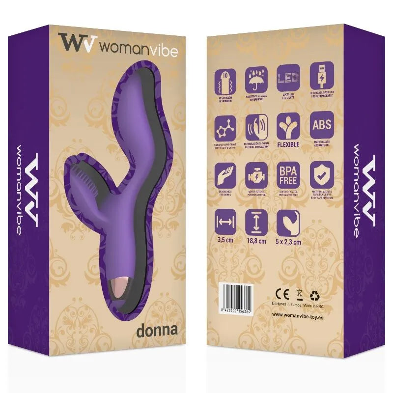 Vibromasseur Double Moteur Silikon Lilas