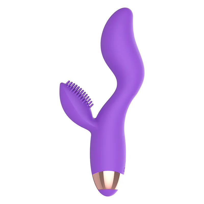 Vibromasseur Double Moteur Silikon Lilas
