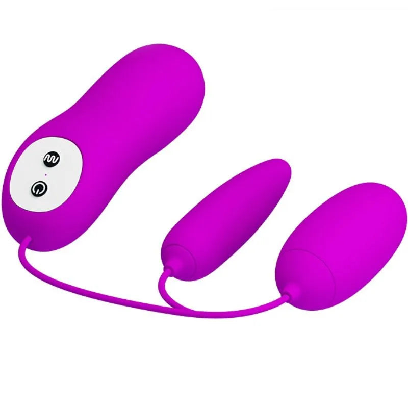 Vibromasseur Double Œuf Silicone Rechargeable