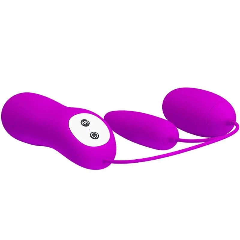 Vibromasseur Double Œuf Silicone Rechargeable