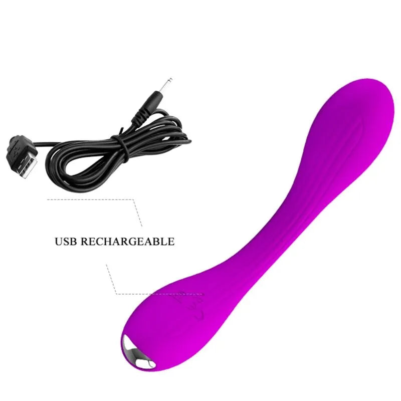 Vibromasseur En Silicone Flexible Stimulation Point G Et Clitoris