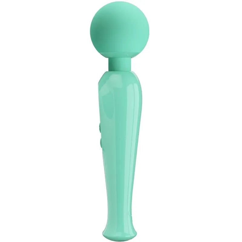 Vibromasseur En Silicone Vert Étanche Rechargeable