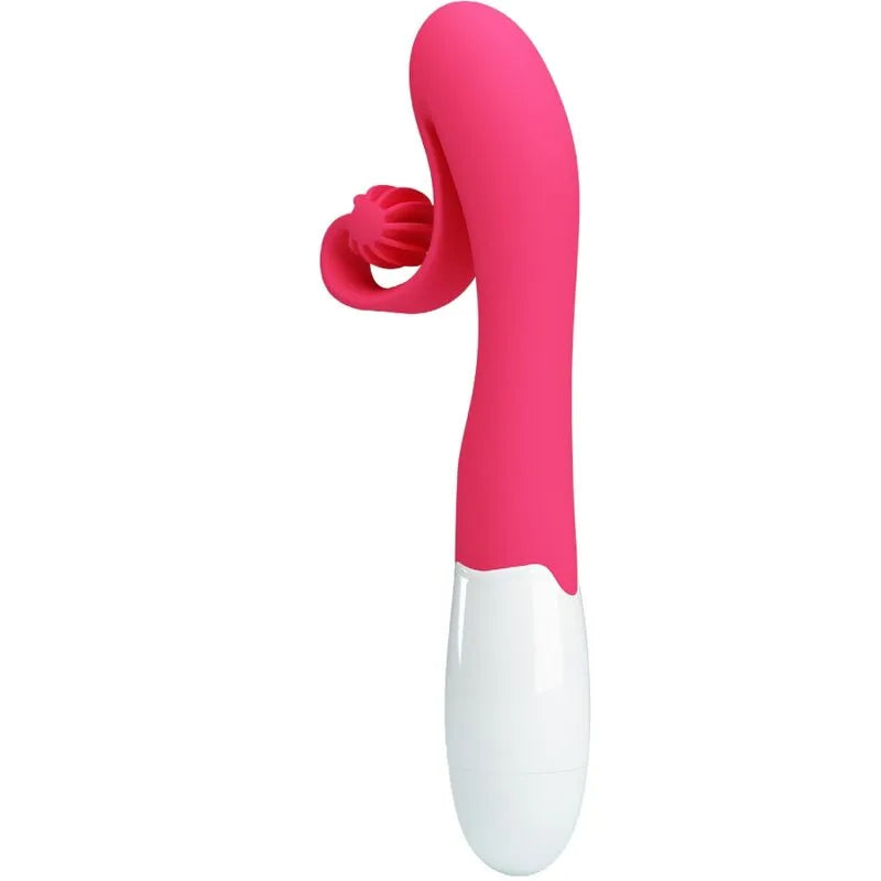 Vibromasseur Ergonomique Rose 30 Modes Silicone
