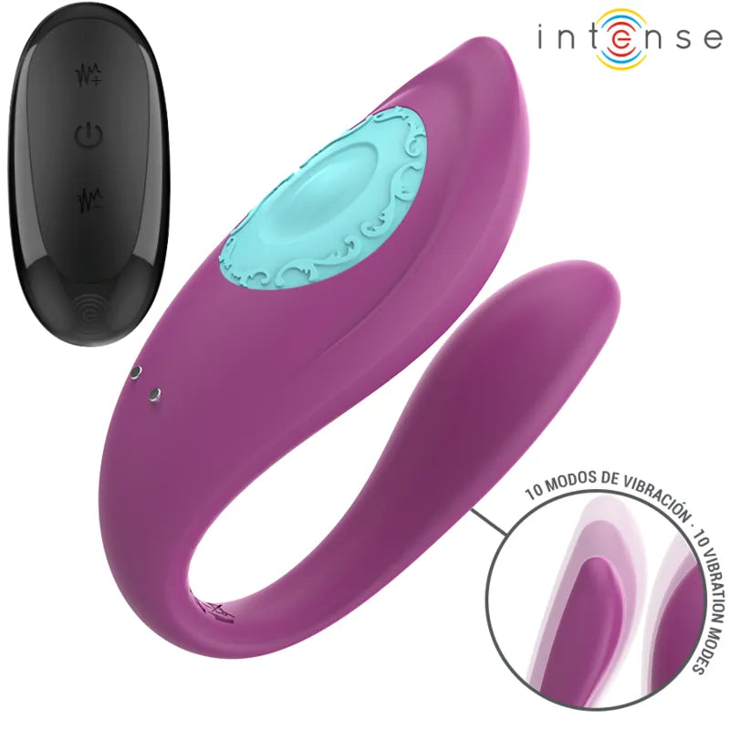 Vibromasseur Ergonomique Violet Silikon Étanche